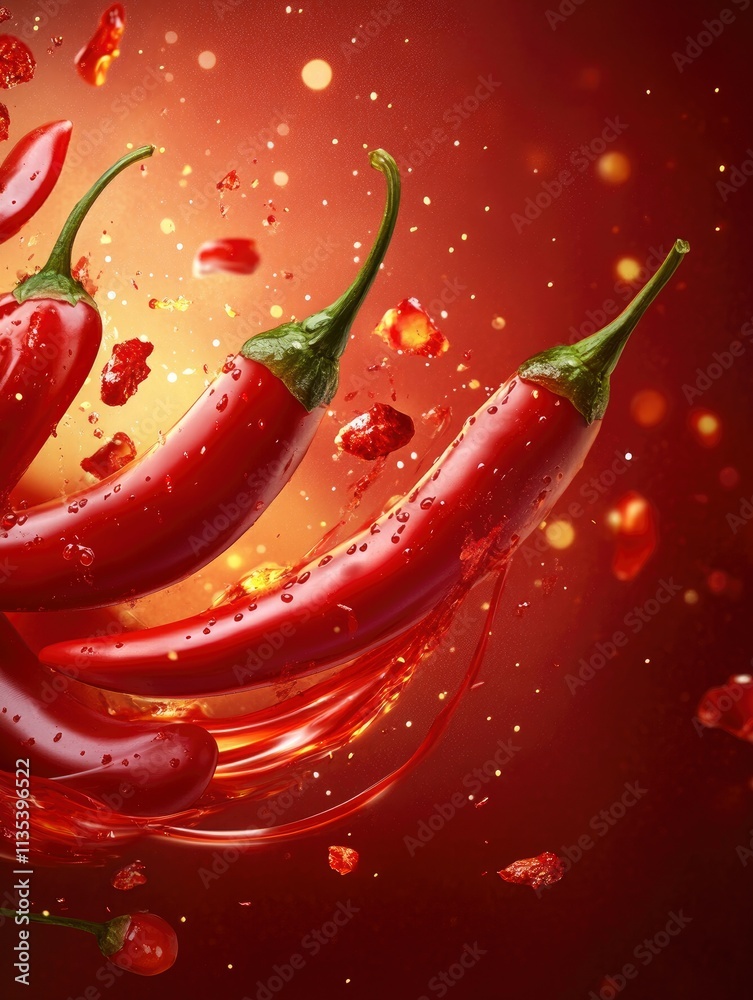Sweet chilli sauce background Sweet chilli sauce background