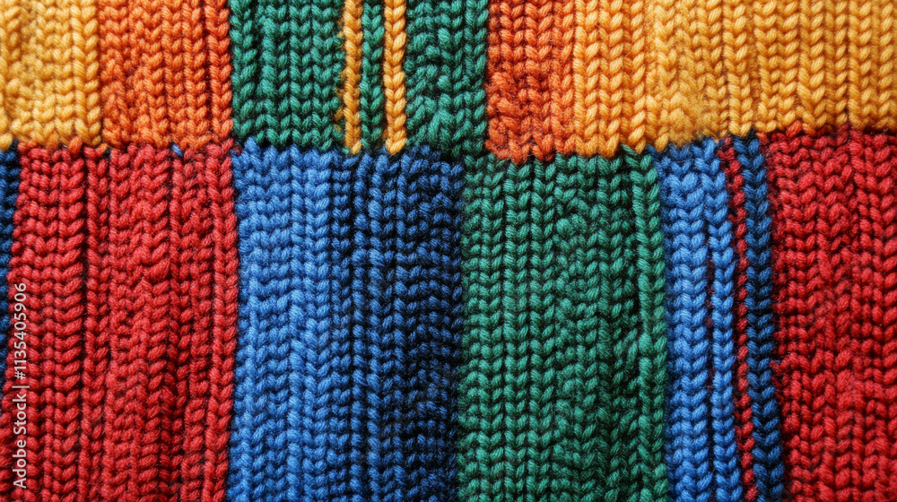 Multicolored wool knit fabric background texture. The texture of a knitted wool. Background. Pattern. Multicolored wool knit fabric background texture. The texture of a knitted wool. Background. Pattern.