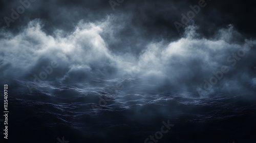 Stormy Sea, Dark Clouds, Dramatic Nature