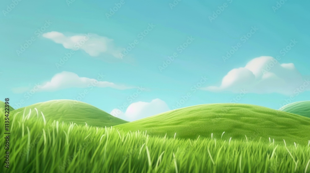 Lush green fields stretch beneath a clear blue sky, offering a perfect backdrop for serene outdoor scenes and nature lovers. Lush green fields stretch beneath a clear blue sky, offering a perfect backdrop for serene outdoor scenes and nature lovers.