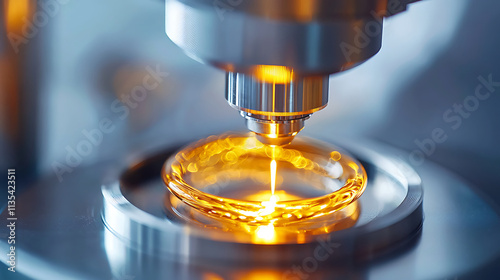 High tech equipment performing heat resistance testing on ceramic metal composites, showcasing precision and innovation in materials science photo