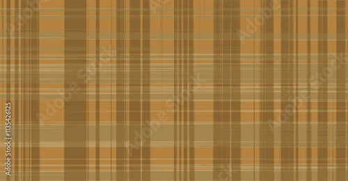 Brown and white repeating grid pattern fabric or background. Geometric design for furniture designs. Fabric texture. Checkered tablecloth or picnic texture, plaid, clothes. Fabric geometric background