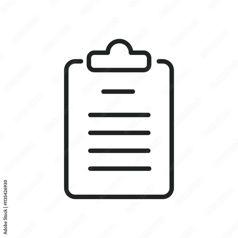 Clipboard and hand thin line icons. Editable stroke and Perfect pixel on transparent background Clipboard and hand thin line icons. Editable stroke and Perfect pixel on transparent background