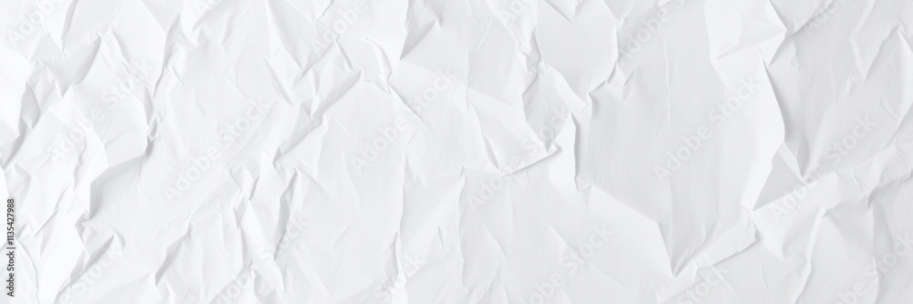 Crumpled white paper with visible creases and wrinkles, isolated on white background, wrinkled, texture Crumpled white paper with visible creases and wrinkles, isolated on white background, wrinkled, texture