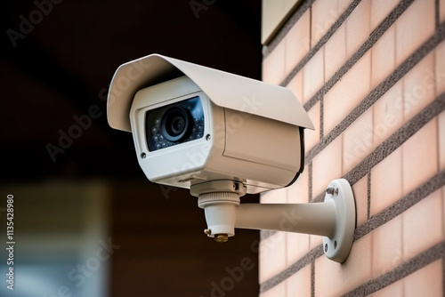 Surveillance camera offering protection against crimes like theft and robbery in real-time.