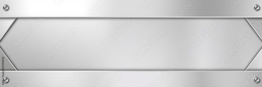 Shiny silver abstract metal background with geometric pattern, decorative, silver