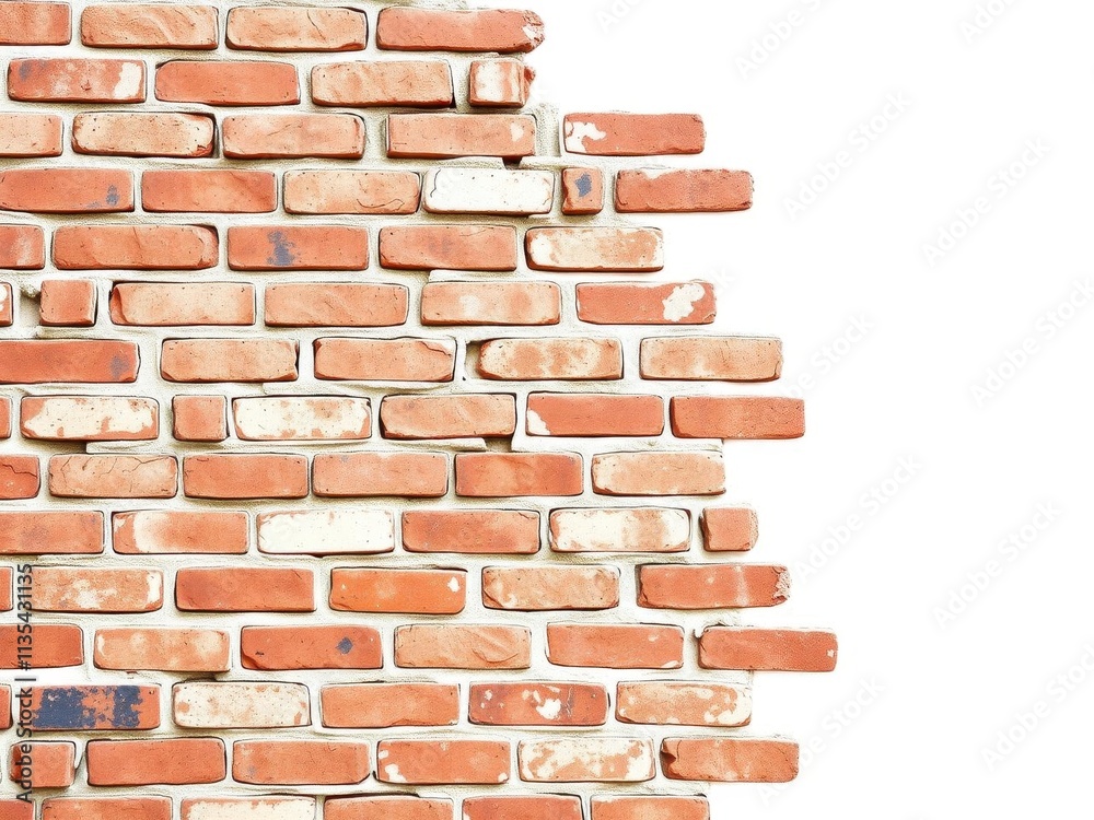 Obraz premium White brick wall background perfect for adding texture and depth to your design projects, brick, projects, pattern