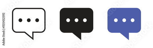 Vector Speech Bubble Icon Set