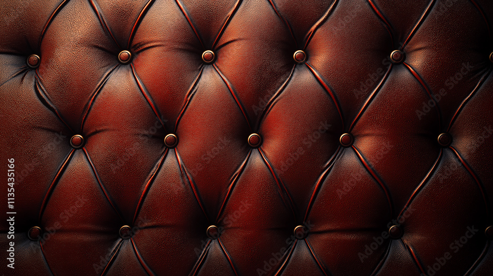 Fototapeta premium Brown Leather Upholstery Texture