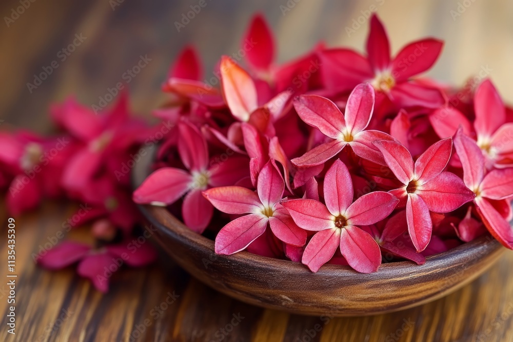 Vibrant red west indian jasmine flowers showcasing nature s stunning beauty and vivid colors Vibrant red west indian jasmine flowers showcasing nature s stunning beauty and vivid colors