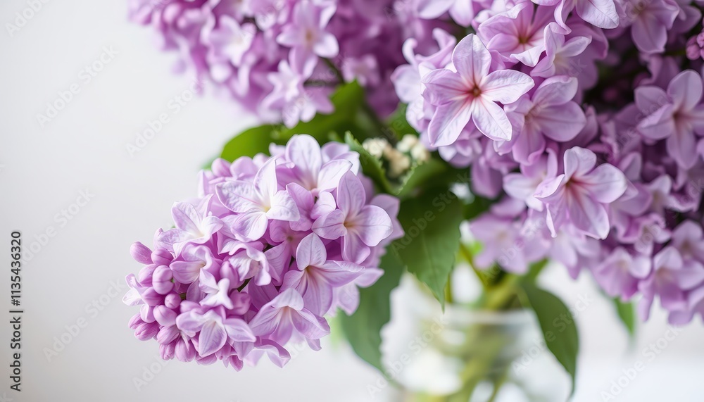 Delicate Lilac Symphony A Captivating Bouquet of Soft Purple Petals Nestled Gracefully in a Serene Green Embrace. Delicate Lilac Symphony A Captivating Bouquet of Soft Purple Petals Nestled Gracefully in a Serene Green Embrace.