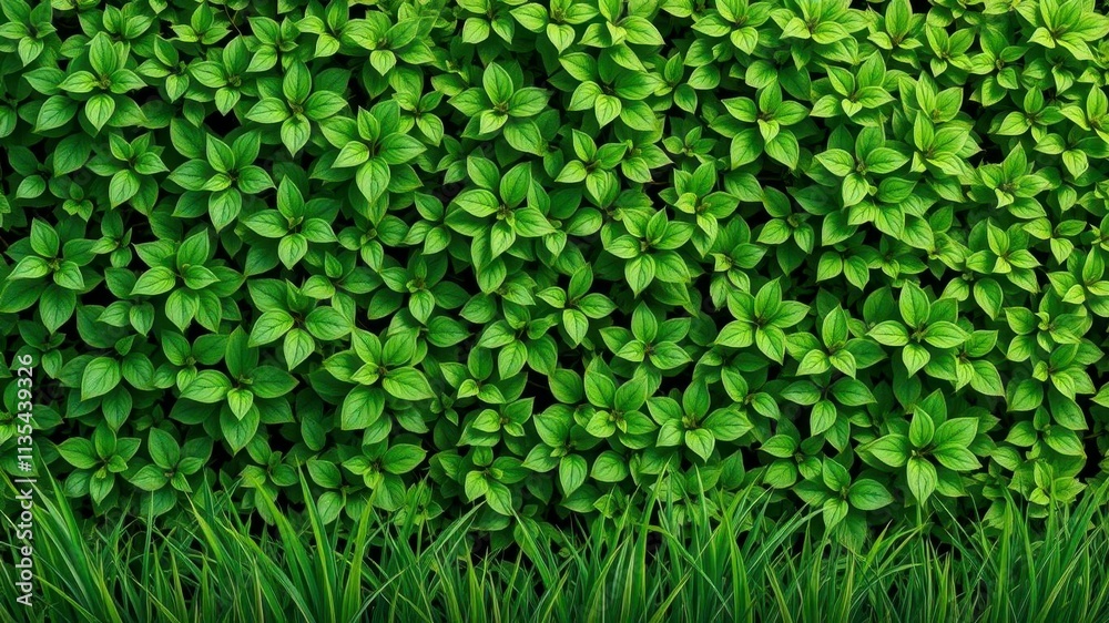 Realistic seamless green grass border, vector, environment