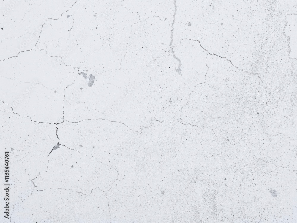 Obraz premium White concrete wall with rough textured surface and patches of plaster, background, rough, urban
