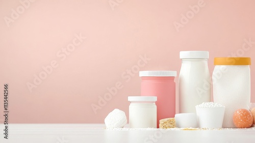 A variety of products on a table, each affected by shrinkflation (smaller size) or skimpflation (lower quality ingredients or packaging)