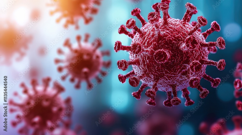 Covid-19 virus spread global impact scientific illustration digital rendering close-up health crisis awareness Covid-19 virus spread global impact scientific illustration digital rendering close-up health crisis awareness
