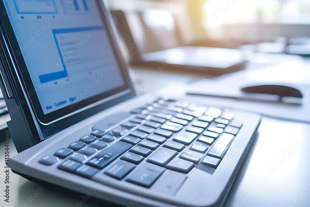 Modern Business Technology, Tablet and Keyboard Modern Business Technology, Tablet and Keyboard