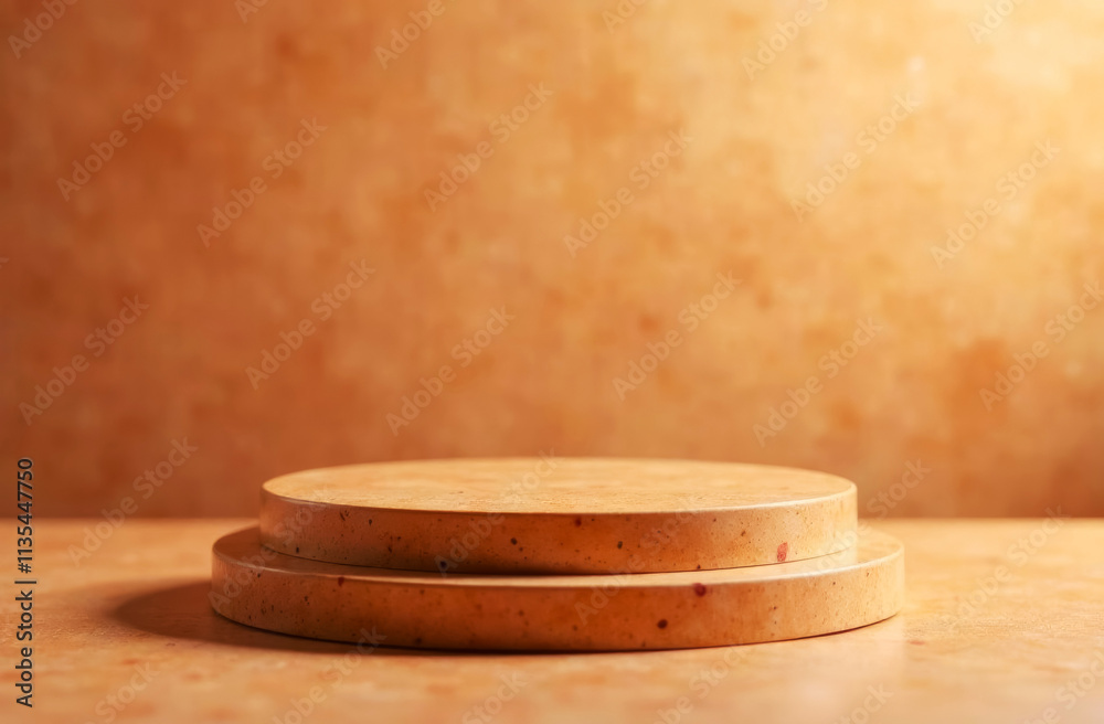 stepped podium for product on wall background all in 2025 colors, mocha mousse color palette stepped podium for product on wall background all in 2025 colors, mocha mousse color palette