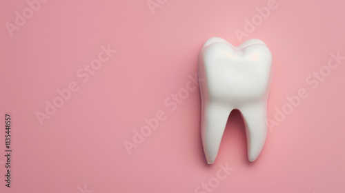 Brighten your smile with this stunning banner showcasing perfect white teeth on a playful pink backdrop. Perfect for dental care