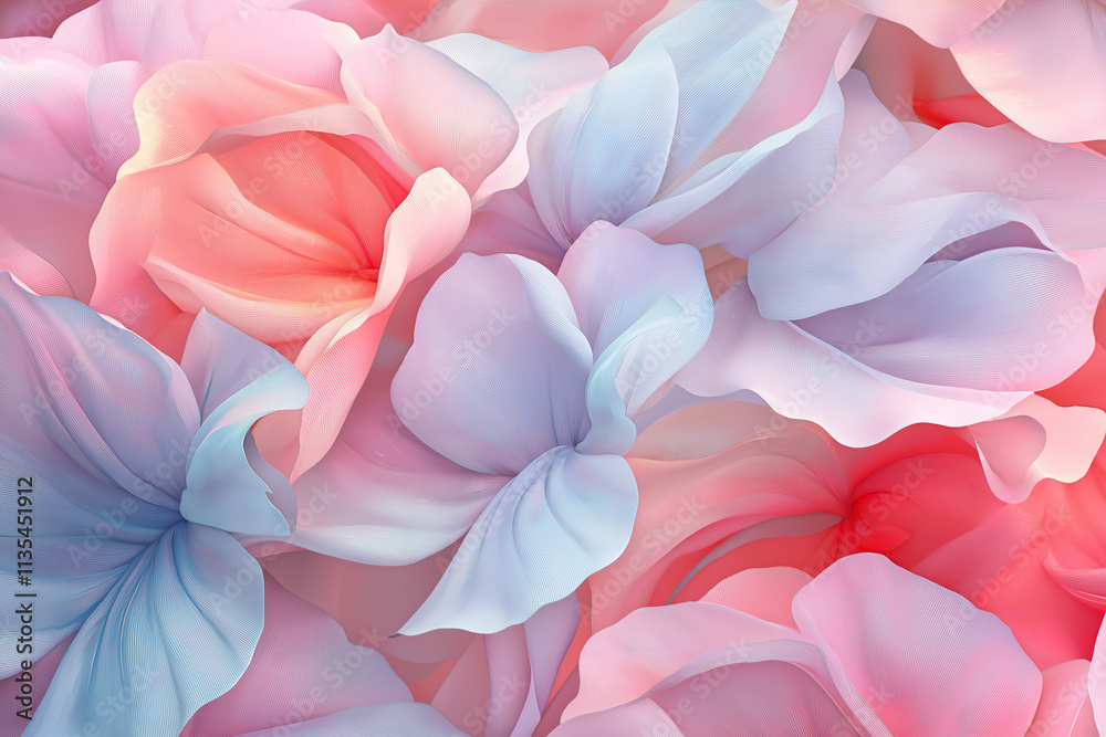 Pastel Flower Petals Background Pastel Flower Petals Background