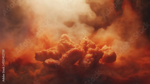 Studio Shot of Crispy Fried Chicken