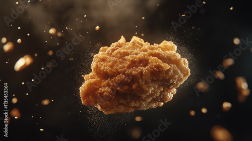 Studio Shot of Crispy Fried Chicken