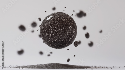 Studio Shot of Chia Seeds