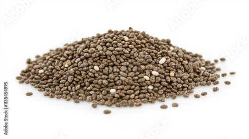 Studio Shot of Chia Seeds