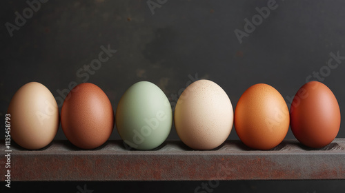 Studio Shot of Chicken Eggs
