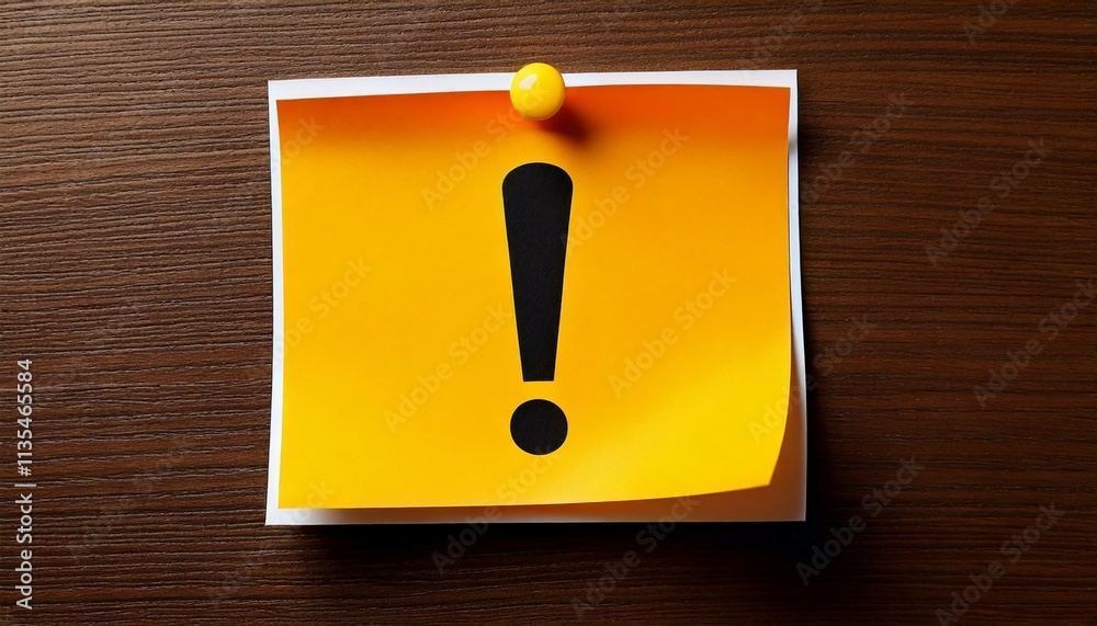 Exclamation Mark Highlight Note Sticker Design Exclamation Mark Highlight Note Sticker Design