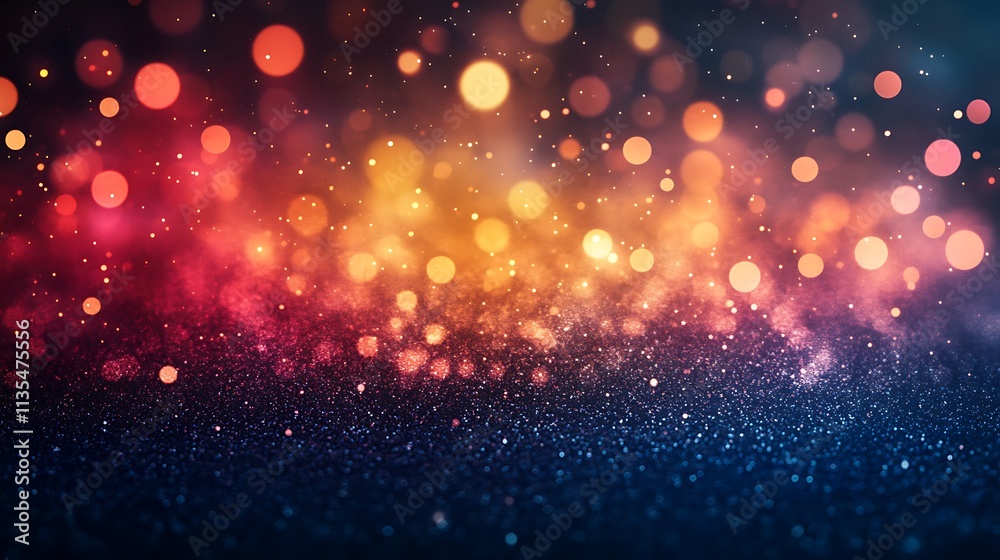 Obraz premium Abstract bokeh background vibrant glowing colorful light circles artistic images
