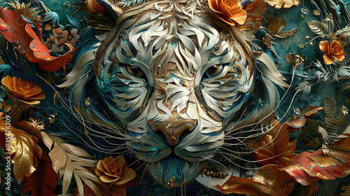 tiger in the water