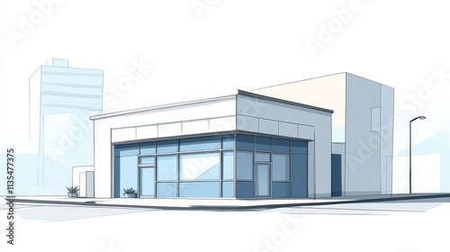 Vector illustration element of medical clinic building flat design style for city and background illustration