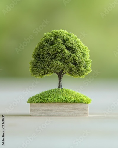 Dividend reinvestment growth idea with flourishing tree representing wealth accumulation through smart investments. photo