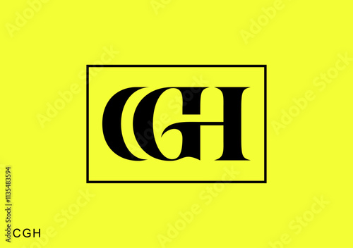 mongram luxury logo letter C G H photo