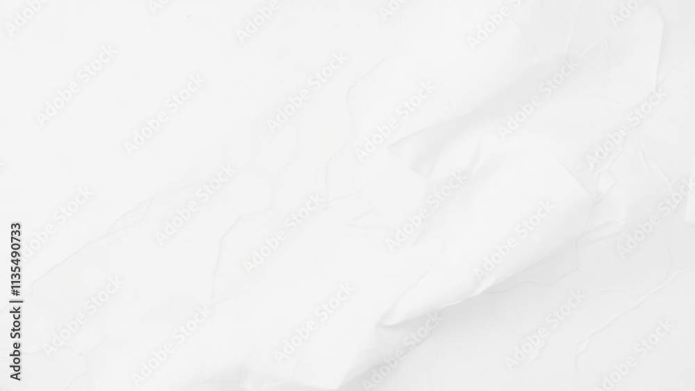 Obraz premium Close-up shot of white paper texture background with subtle creases and folds, texture-gradient, smooth, creases