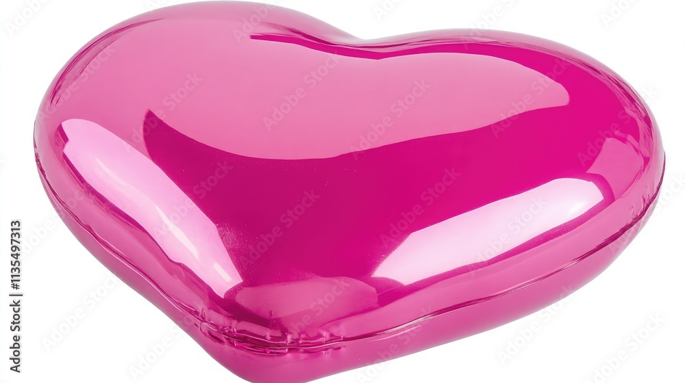 Shiny Pink Heart-Shaped Balloon for Celebrations and Decorations Shiny Pink Heart-Shaped Balloon for Celebrations and Decorations
