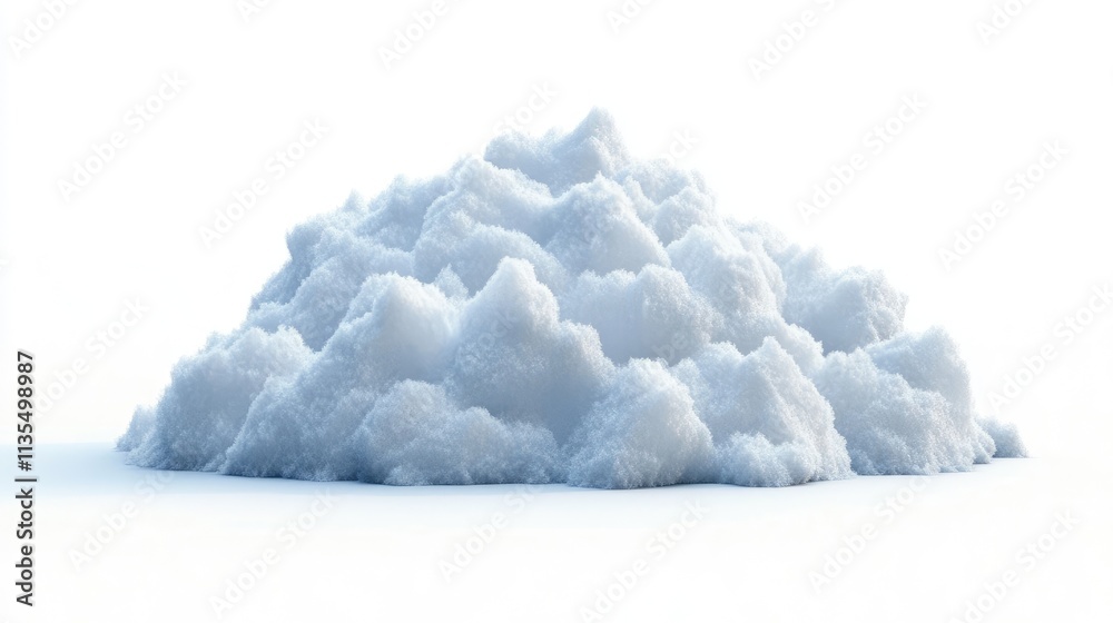 Snow Pile on Winter Landscape Background with Soft Light Texture Snow Pile on Winter Landscape Background with Soft Light Texture