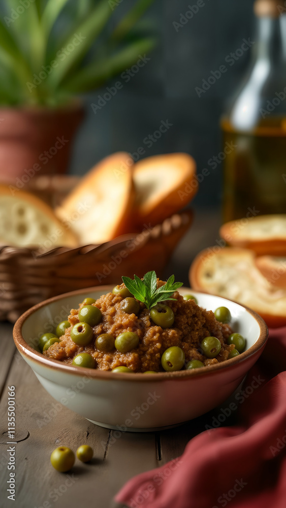 Mediterranean Olive Tapenade with Artisan Bread Mediterranean Olive Tapenade with Artisan Bread