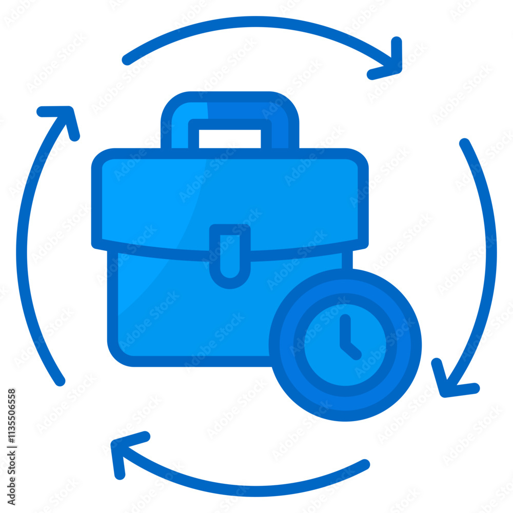 Flexible Work Hours Icon Element For Design Flexible Work Hours Icon Element For Design