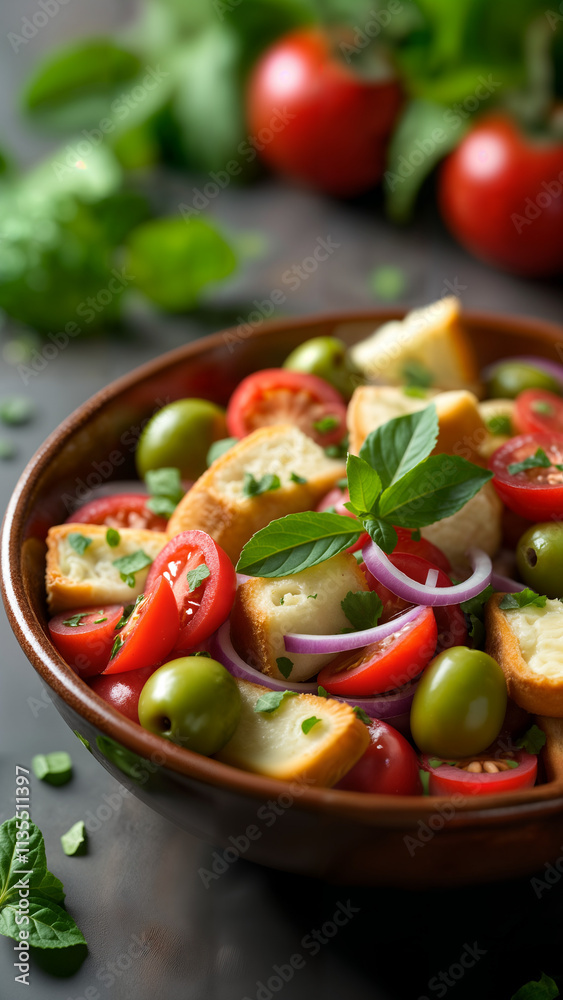 Mediterranean Panzanella Salad Mediterranean Panzanella Salad