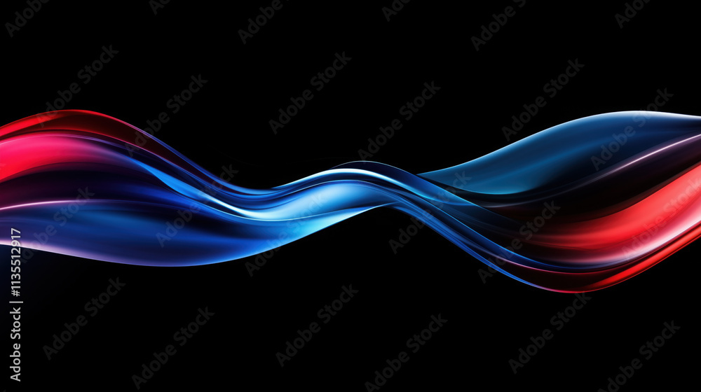 Abstract 3D Flowing Liquid-Like Wave Textures in Red, Blue Gradient Abstract 3D Flowing Liquid-Like Wave Textures in Red, Blue Gradient