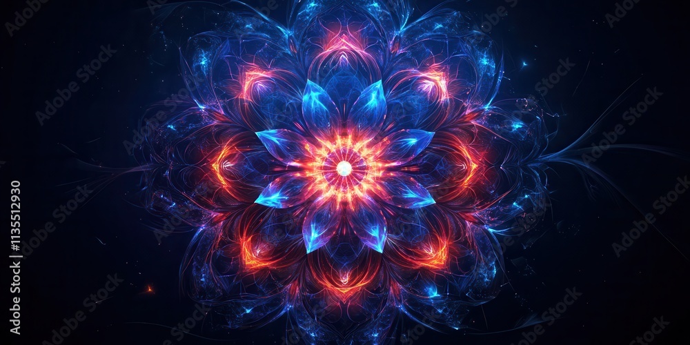 Neon Mandala Icon, vibrant holographic design, intricate swirling patterns, captivating visual energy, modern digital art expression Neon Mandala Icon, vibrant holographic design, intricate swirling patterns, captivating visual energy, modern digital art expression