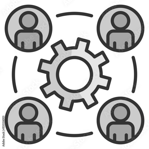 Stakeholder Involvement  Icon Element For Design