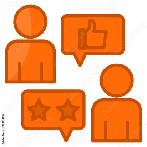 Stakeholder Feedback  Icon Element For Design