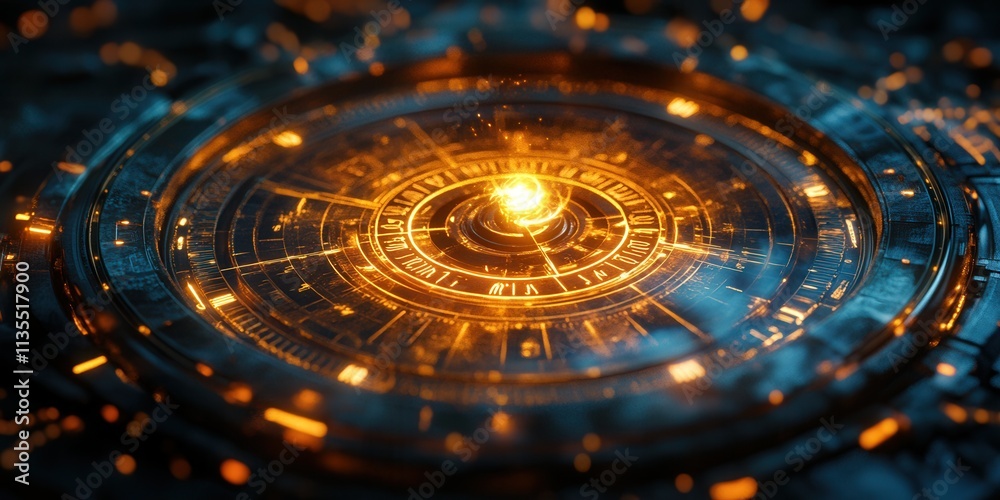 Holographic Sundial Icon, illuminated shadows dance across the surface, creating a mesmerizing visual representation of time’s passage. Holographic Sundial Icon, illuminated shadows dance across the surface, creating a mesmerizing visual representation of time’s passage.