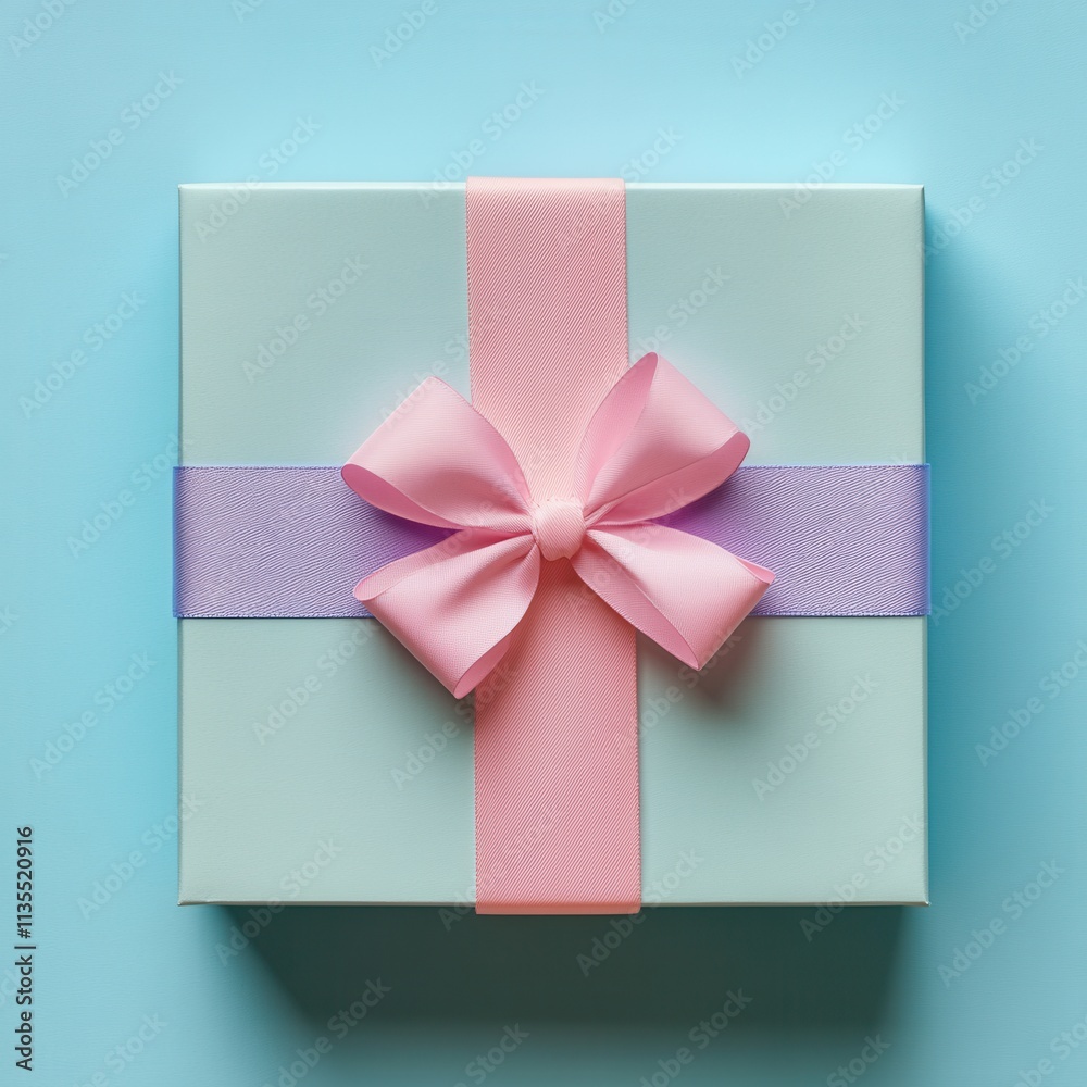 Pastel gift box with customizable branding space, vibrant colors, perfect for special occasions or promotional events, eye-catching design Pastel gift box with customizable branding space, vibrant colors, perfect for special occasions or promotional events, eye-catching design