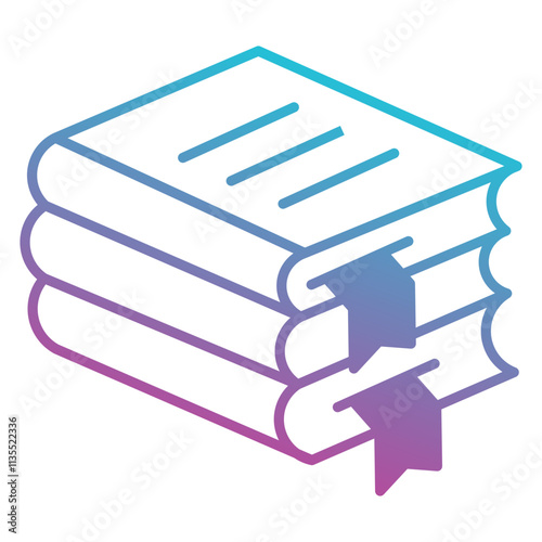 books icon element for design