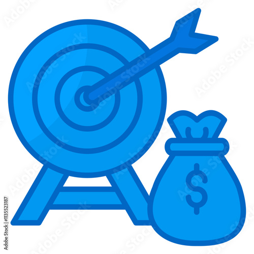 Revenue Goals  Icon Element For Design