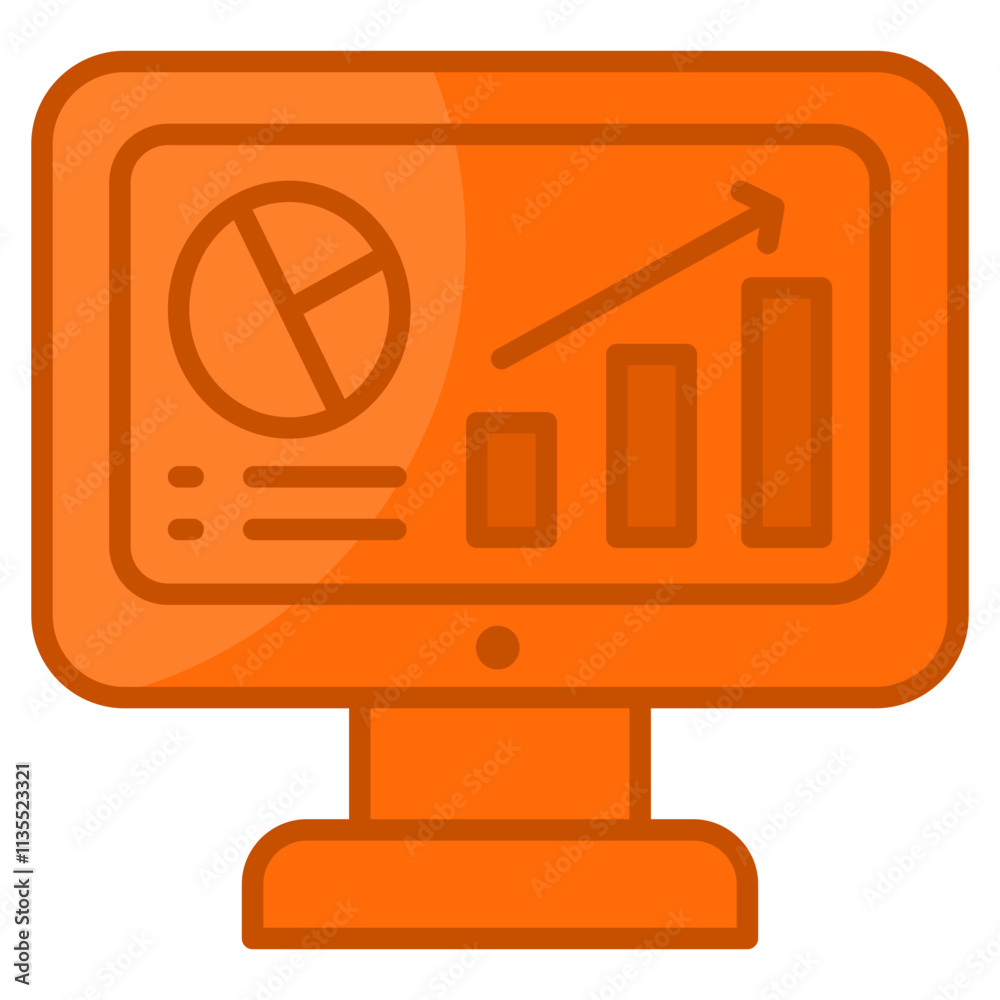 Financial Dashboard Icon Element For Design Financial Dashboard Icon Element For Design