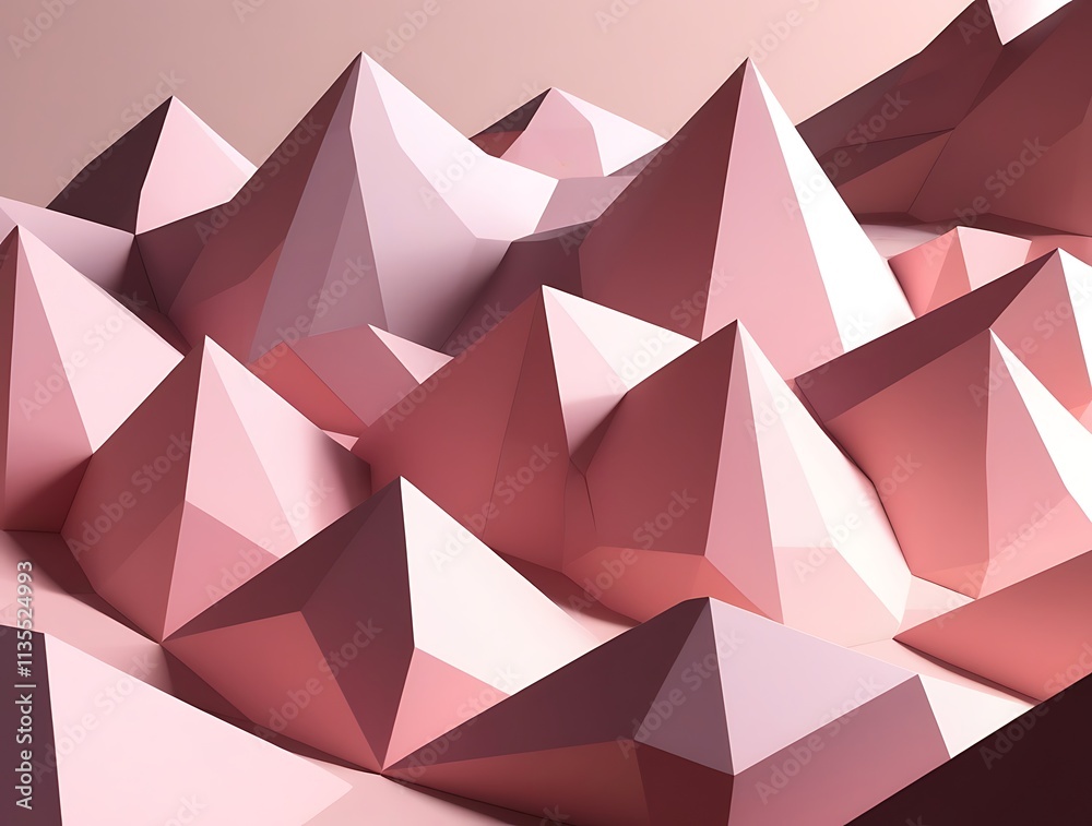 Abstract mountain landscape in soft pastel colors, featuring a textured, low poly design that creates a serene, dreamy atmosphere with gentle gradients Abstract mountain landscape in soft pastel colors, featuring a textured, low poly design that creates a serene, dreamy atmosphere with gentle gradients